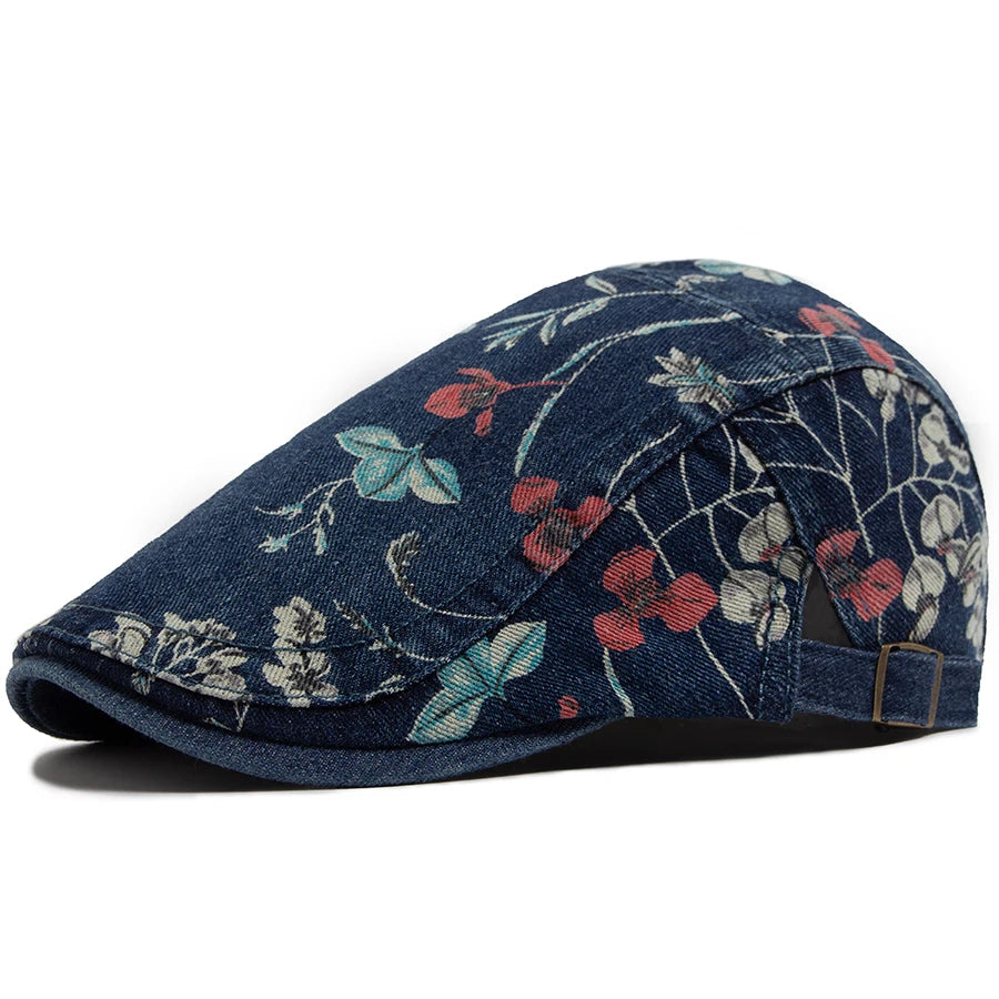 Boina Masculina Estampada Flowers