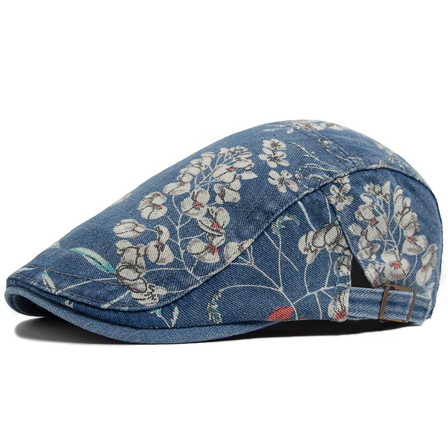 Boina Masculina Estampada Flowers