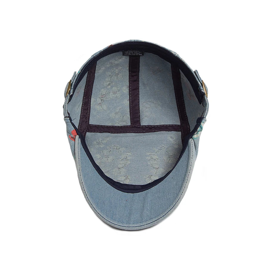 Boina Masculina Estampada Flowers