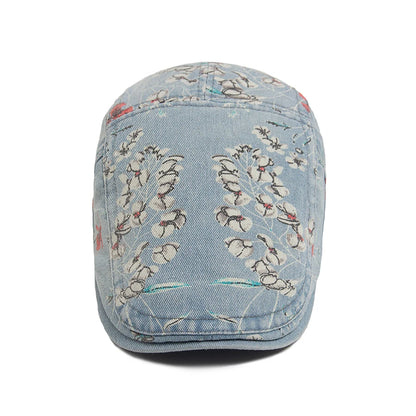 Boina Masculina Estampada Flowers