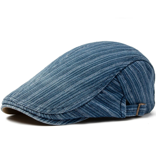 Boina Masculina Estilo Jeans Stripes