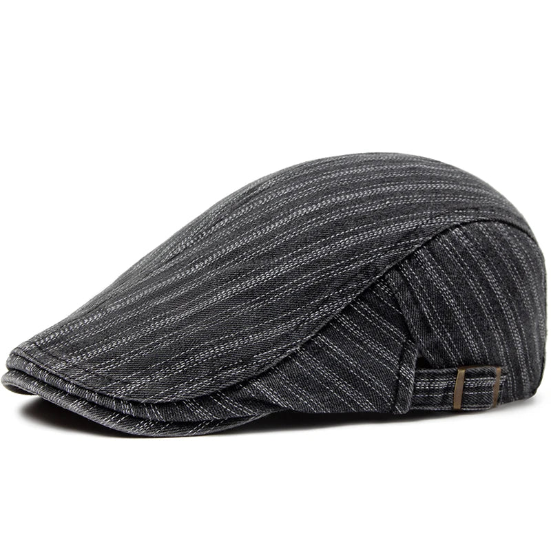 Boina Masculina Estilo Jeans Stripes
