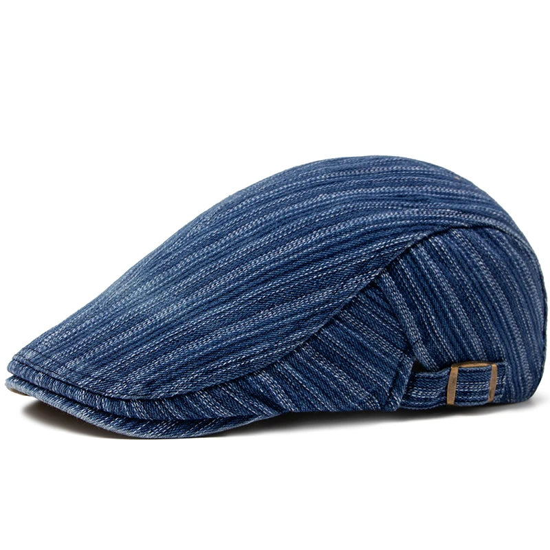Boina Masculina Estilo Jeans Stripes