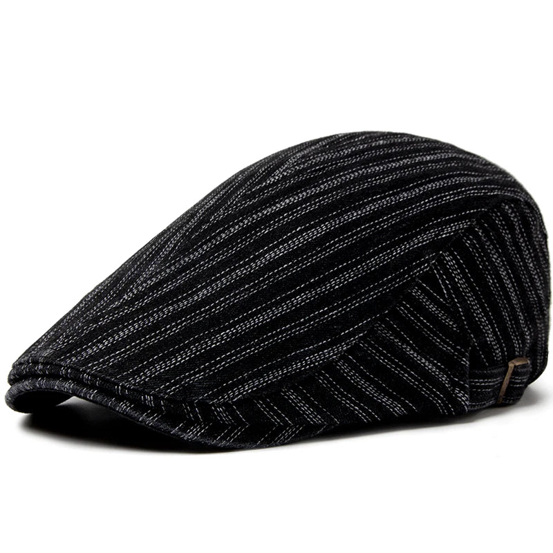 Boina Masculina Estilo Jeans Stripes