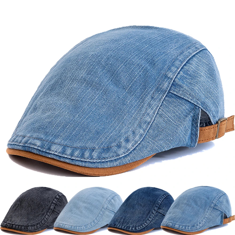 Boina Masculina Flat Jeans