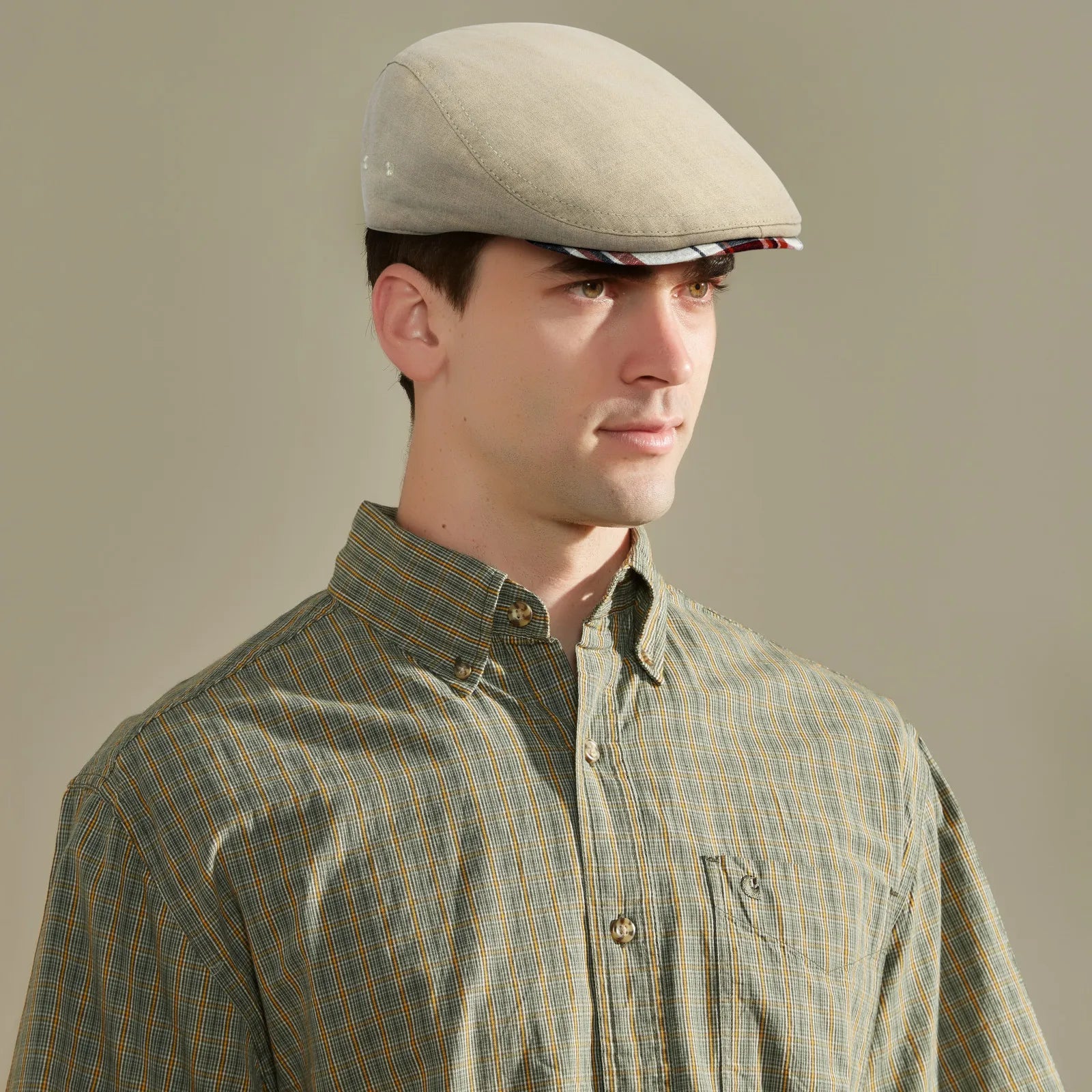 Boina Masculina Linen Cap