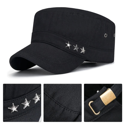Boina Masculina Militar Stars