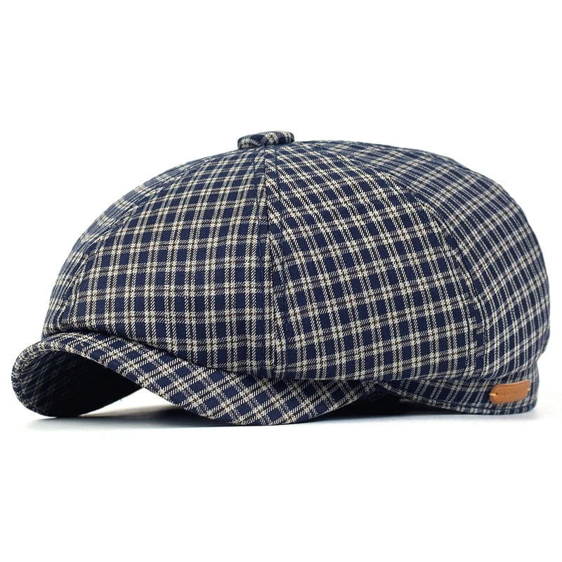 Boina Masculina Octagonal Xadrez