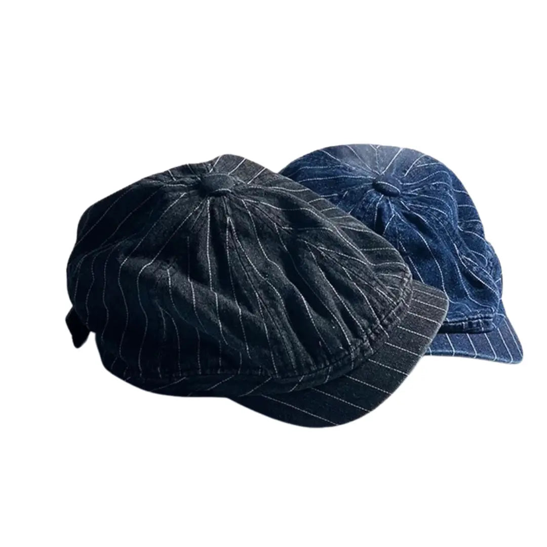 Boina Masculina Retro Stripe