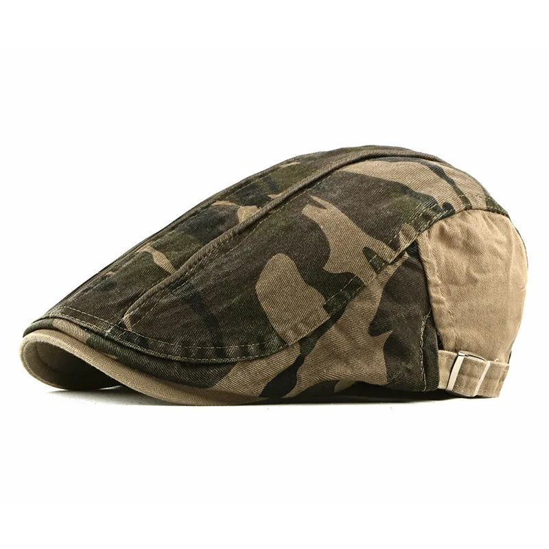 Boina Masculina Vintage Camuflada