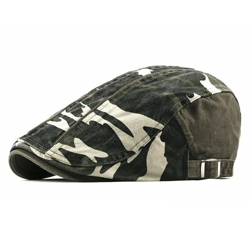 Boina Masculina Vintage Camuflada