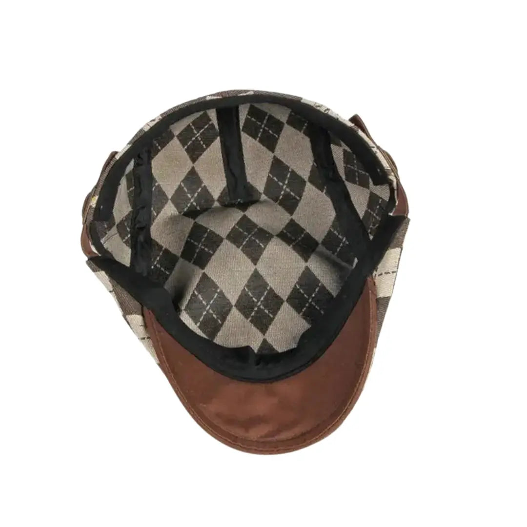 Boina Masculina Vintage Plaid Style