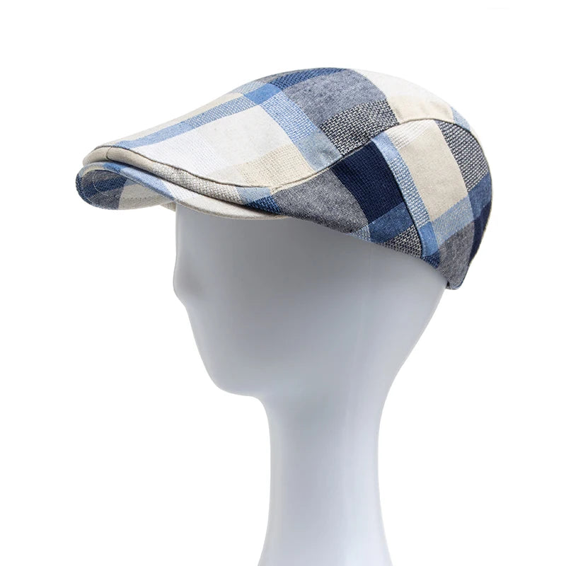 Boina Masculina Vintage Xadrez