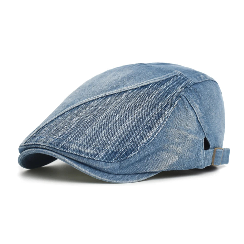 Boina Masculina Washed Jeans