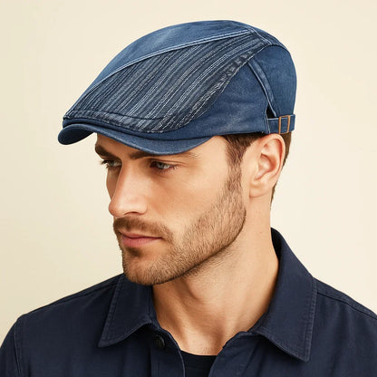 Boina Masculina Washed Jeans