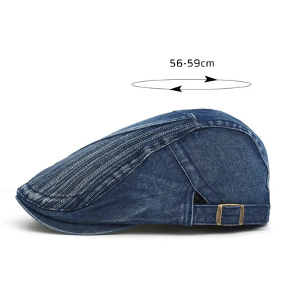 Boina Masculina Washed Jeans