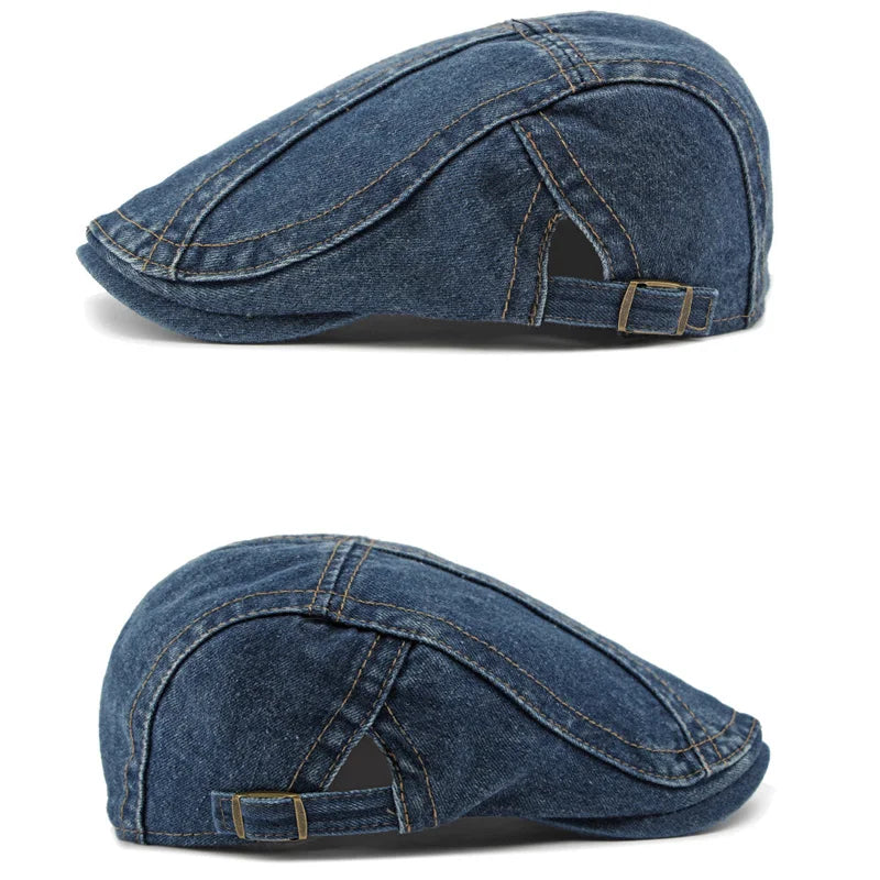 Boina Masculina Washed Jeany