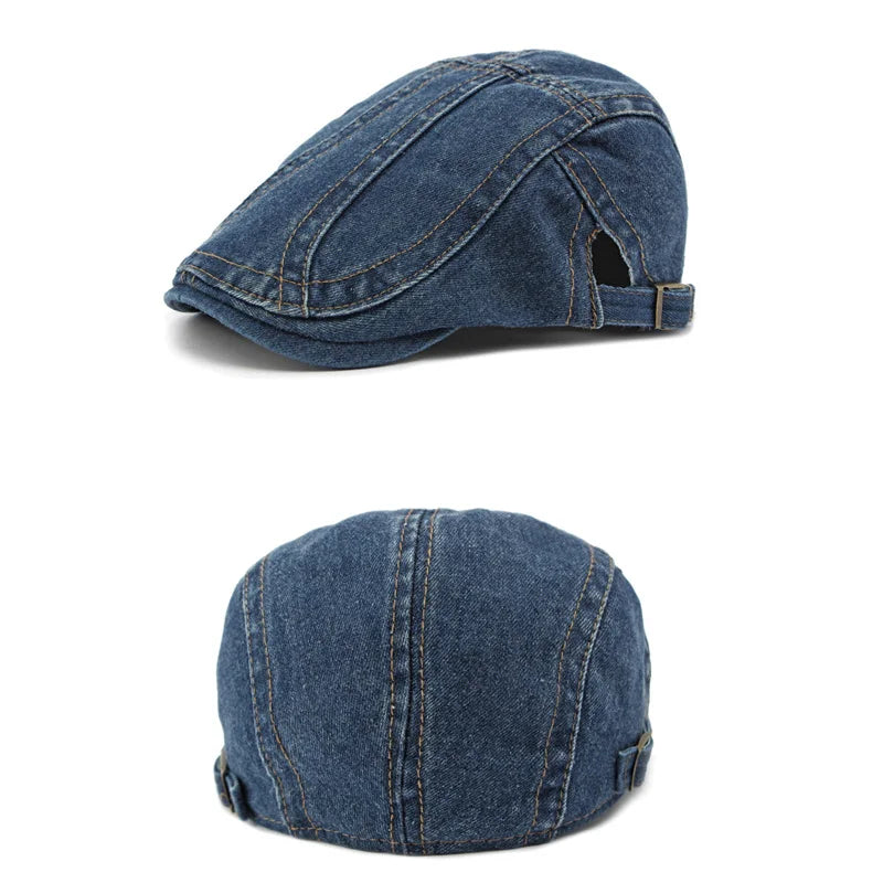 Boina Masculina Washed Jeany