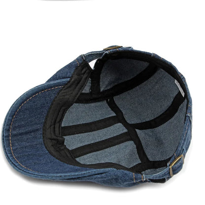 Boina Masculina Washed Jeany