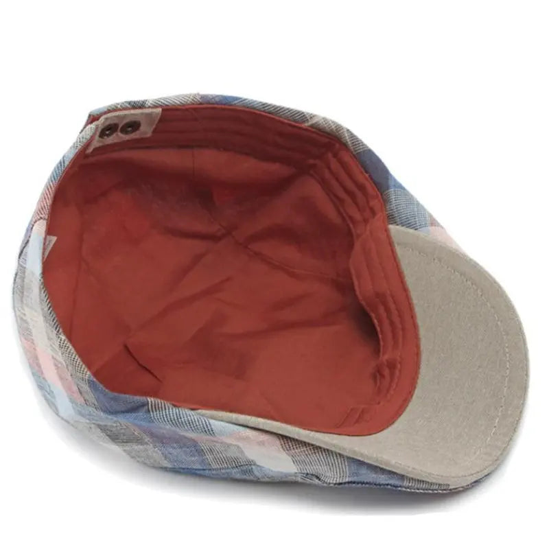 Boina Masculina Xadrez Print