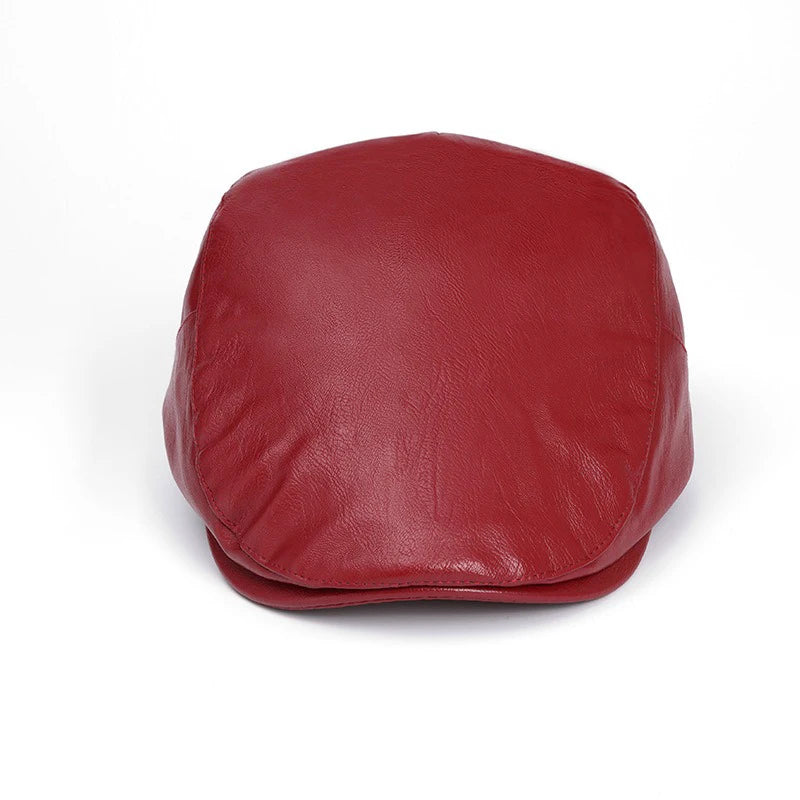 Boina Masculina em Couro Ecológico Simple