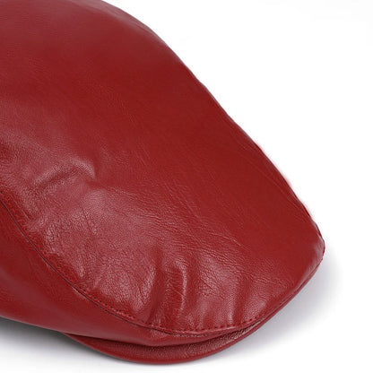 Boina Masculina em Couro Ecológico Simple