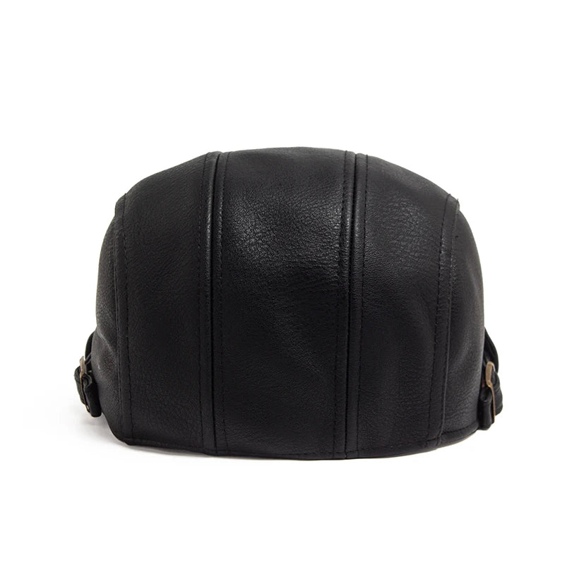 Boina Masculina em Couro Ecológico Warm