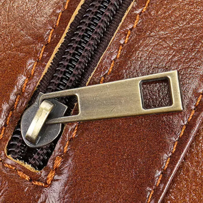 Bolsa Masculina Transversal Laptop em Couro Legítimo Business