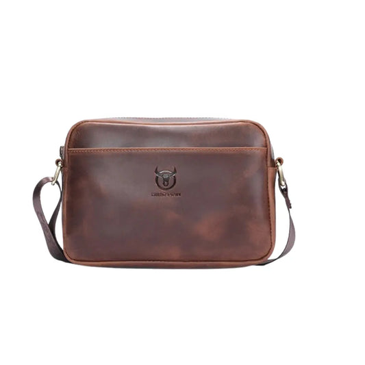 Bolsa Masculina de Ombro em Couro Legítimo Bullcaptain Otto