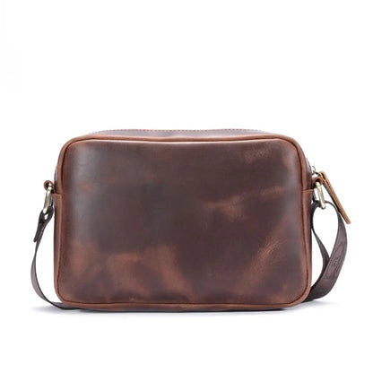 Bolsa Masculina de Ombro em Couro Legítimo Bullcaptain Otto