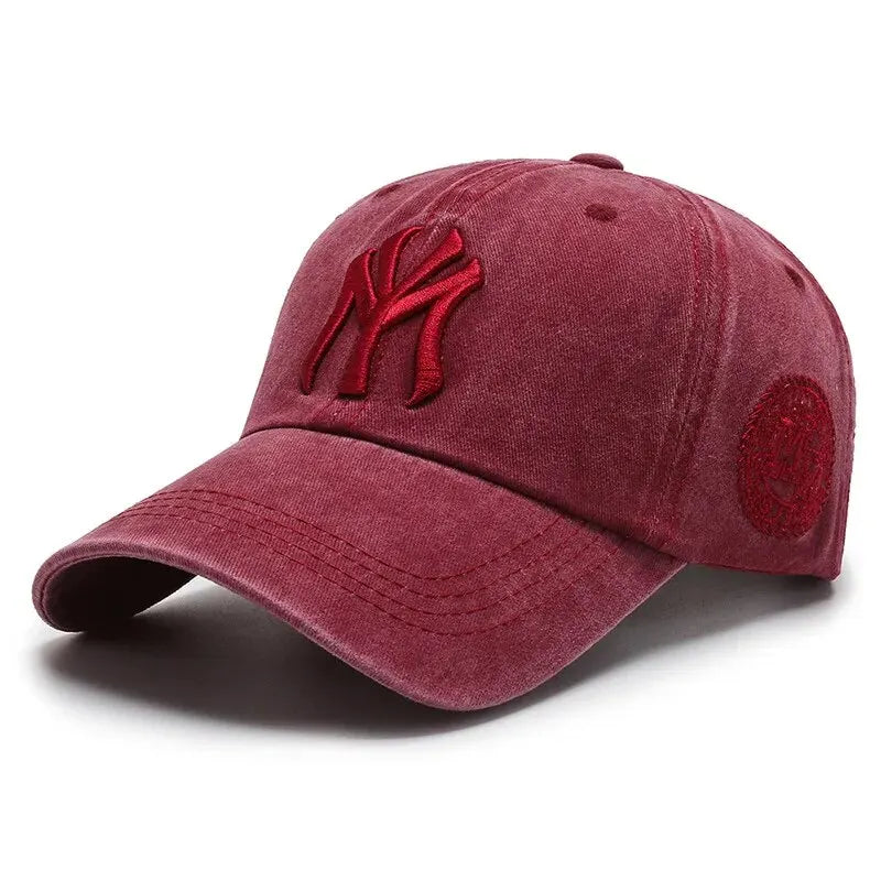 Boné Masculino Aba Curva NY Washed