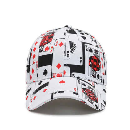 Boné Masculino Aba Curva Poker King