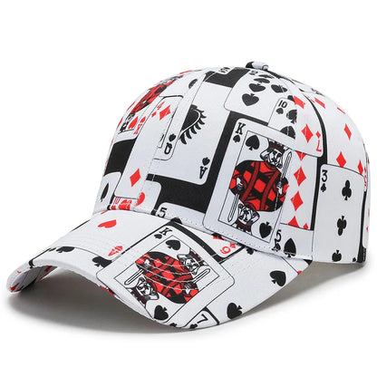 Boné Masculino Aba Curva Poker King