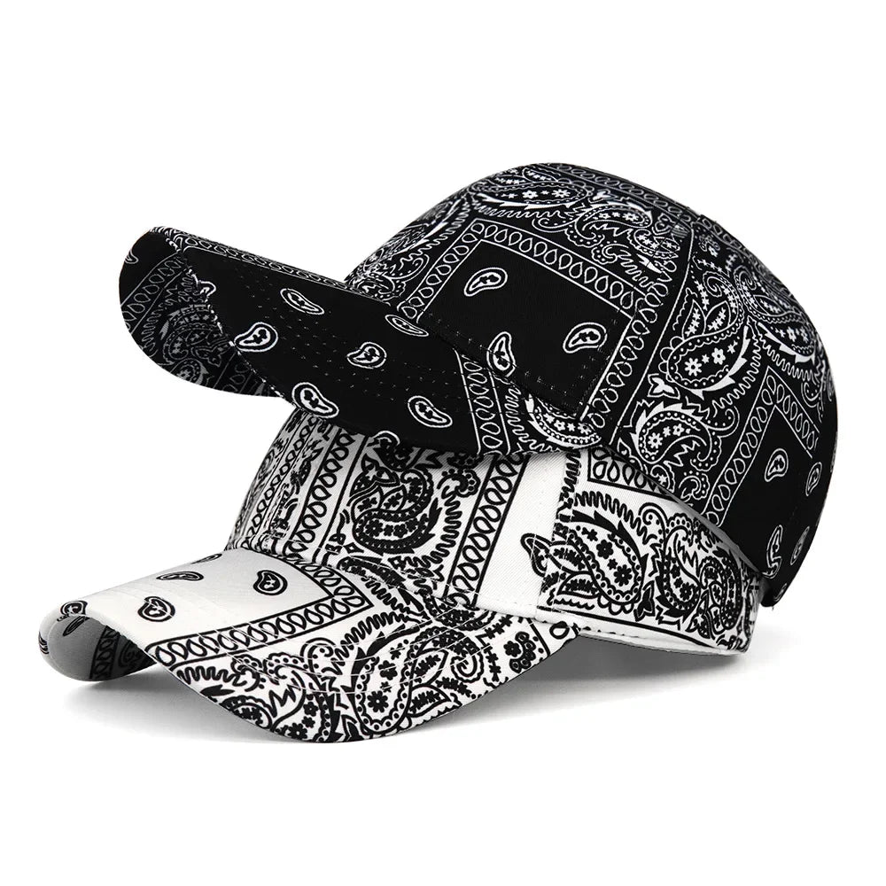 Boné Masculino Aba Curva Bandana