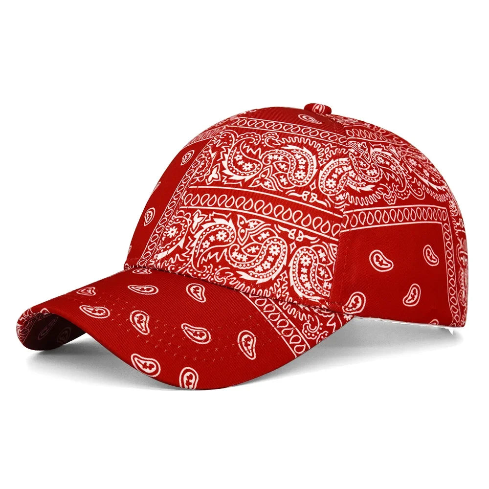 Boné Masculino Aba Curva Bandana