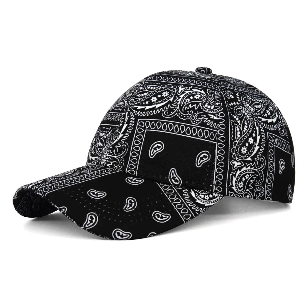 Boné Masculino Aba Curva Bandana