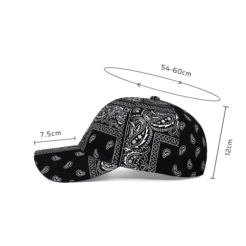 Boné Masculino Aba Curva Bandana