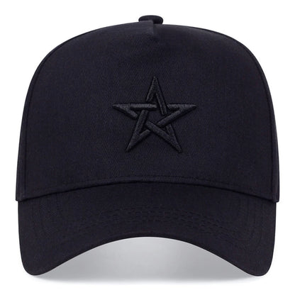 Boné Masculino Aba Curva Black Star
