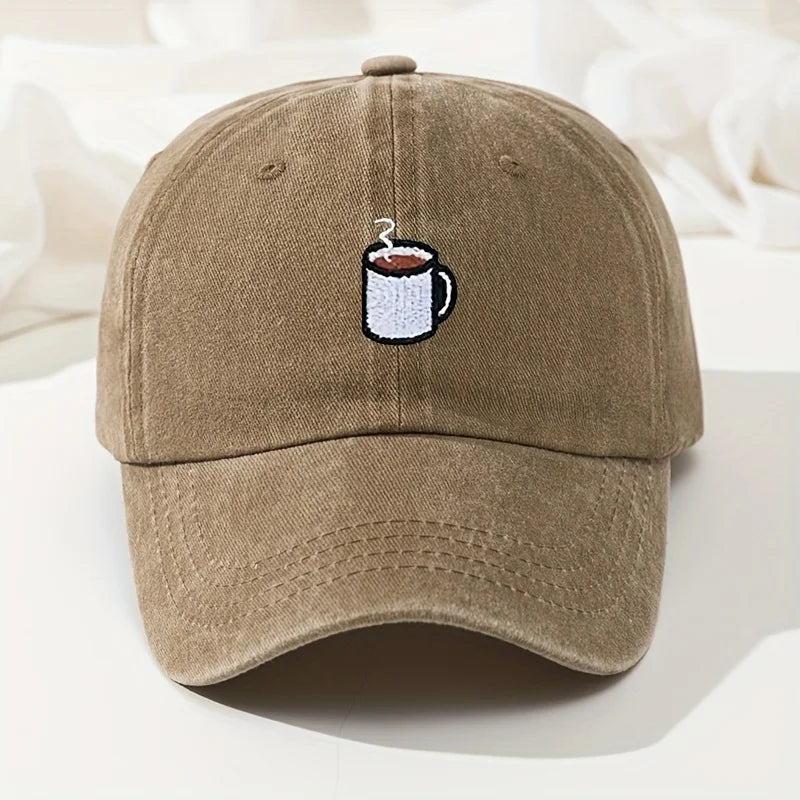 Boné Masculino Aba Curva Coffee