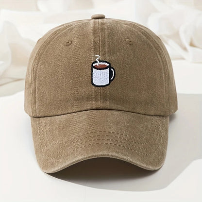 Boné Masculino Aba Curva Coffee