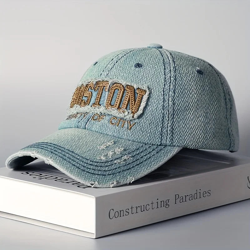Boné Masculino Aba Curva Destroyed Boston