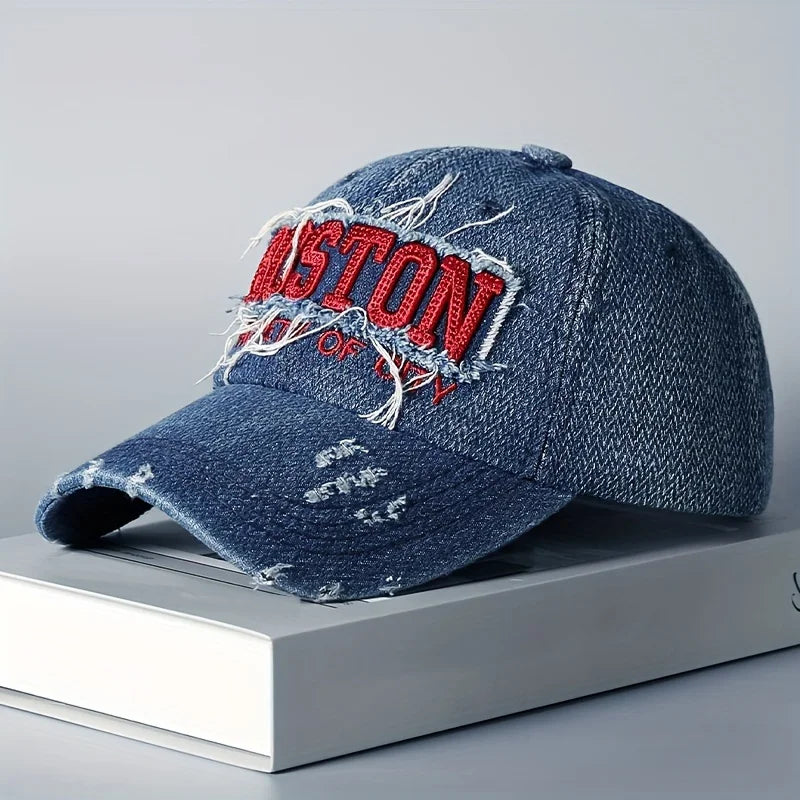 Boné Masculino Aba Curva Destroyed Boston