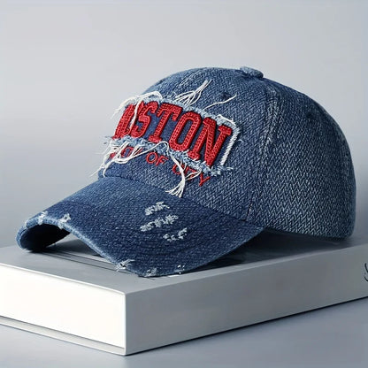 Boné Masculino Aba Curva Destroyed Boston