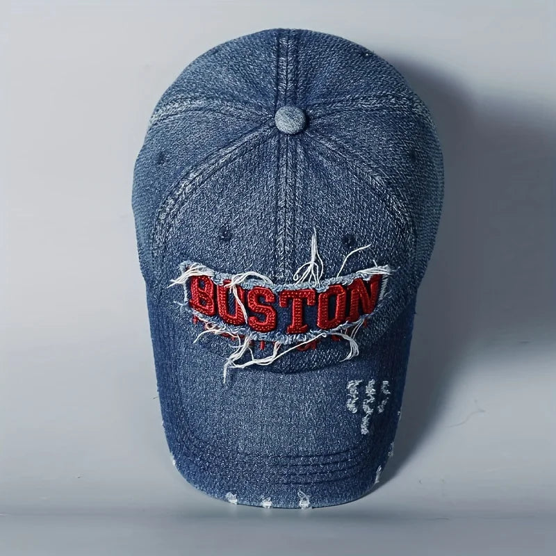 Boné Masculino Aba Curva Destroyed Boston