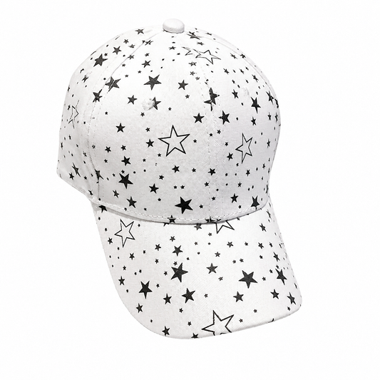 Boné Masculino Aba Curva Estampado Star Nets