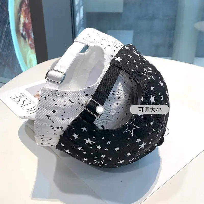 Boné Masculino Aba Curva Estampado Star Nets