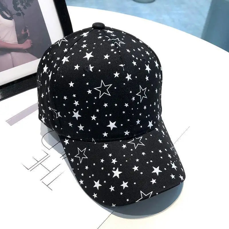 Boné Masculino Aba Curva Estampado Star Nets