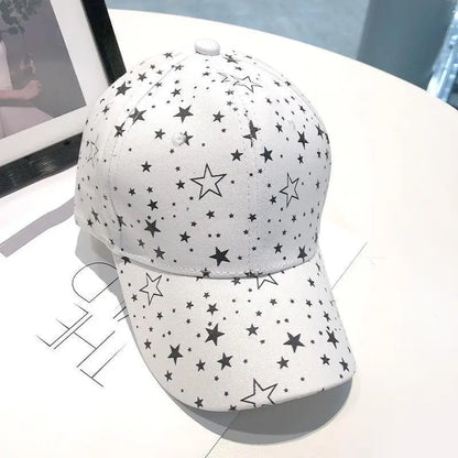 Boné Masculino Aba Curva Estampado Star Nets