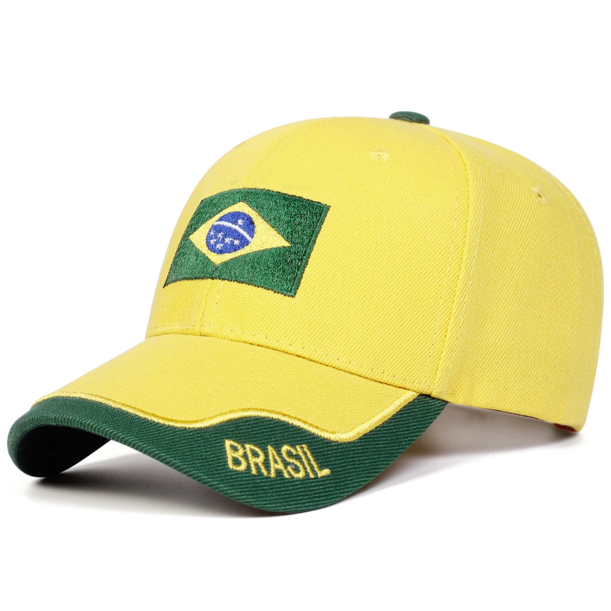 Boné Masculino Aba Curva Flag Brasil