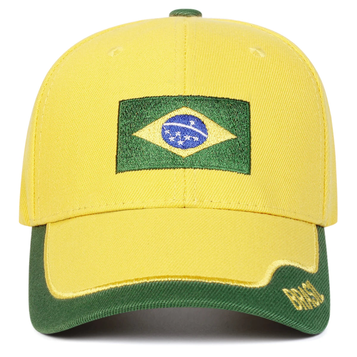Boné Masculino Aba Curva Flag Brasil